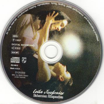 Leila Josefowicz - Bohemian Rhapsodies CD